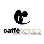 Logo Caffè Centrale con iniziale stilizzata e scritta “caffè centrale – colazioni, aperitivi, after-dinner”.
