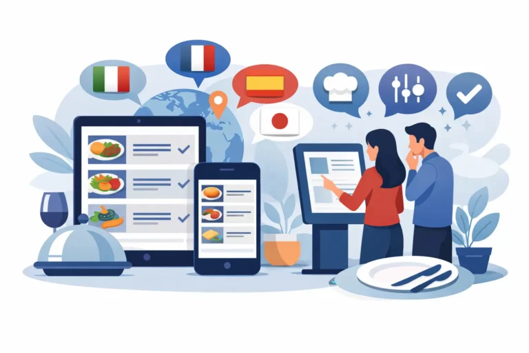 Menu digitale multilingua ristorante: come sceglierlo