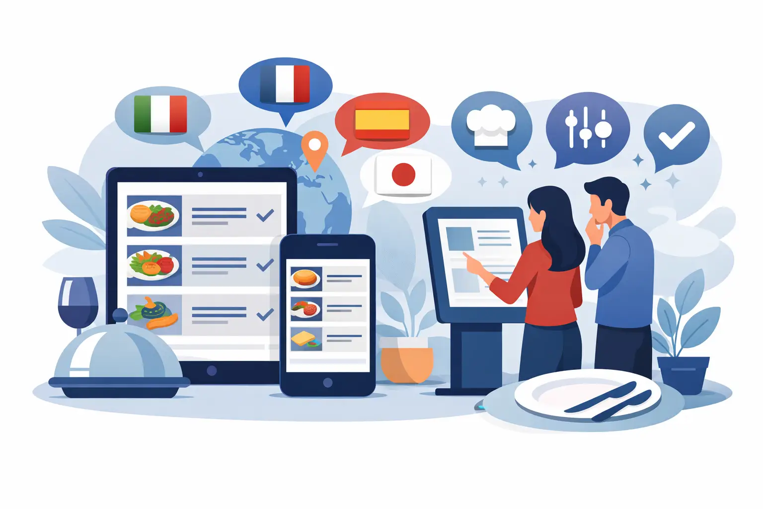 Menu digitale multilingua ristorante: come sceglierlo