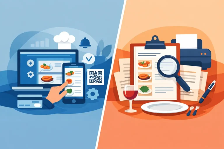 Software menu ristorante vs PDF: cosa conviene