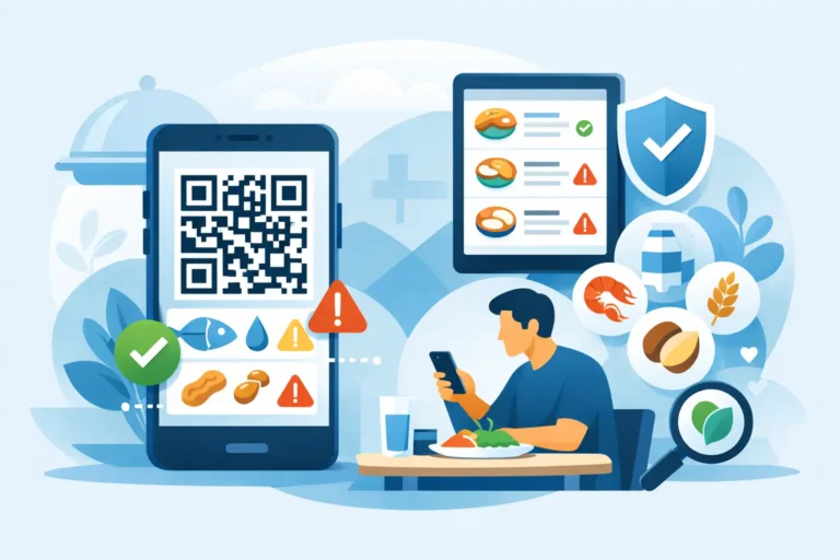 Gestione allergeni digitale nel menu QR