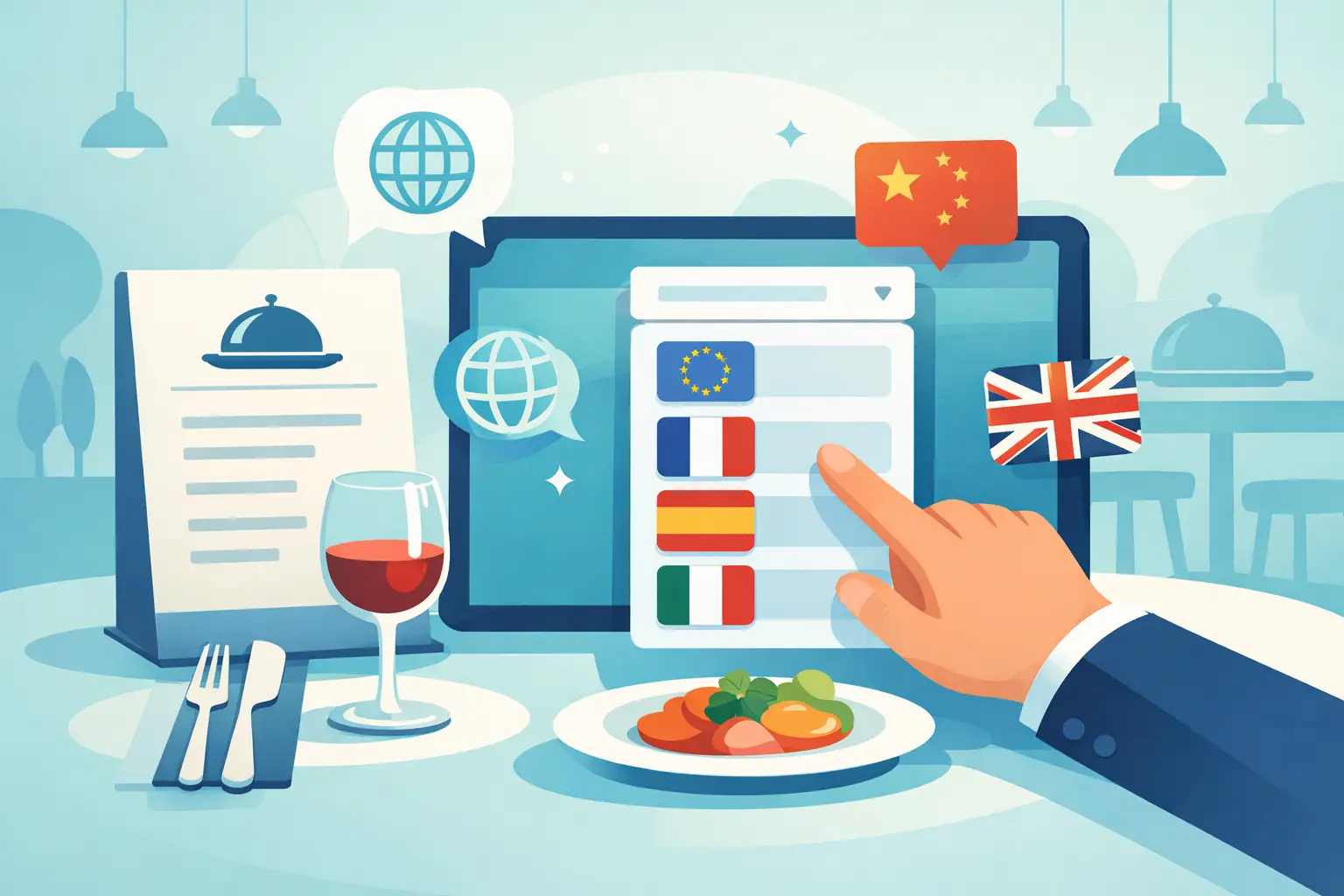 Come aggiungere lingue al menu ristorante