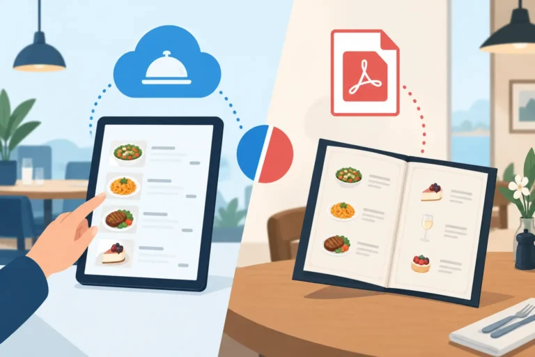Software menu cloud vs PDF: cosa conviene al locale