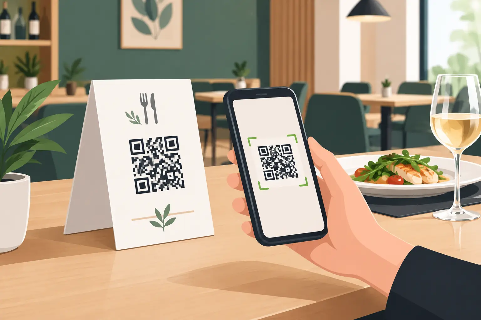 Valutazione QR dinamico per il tuo ristorante
