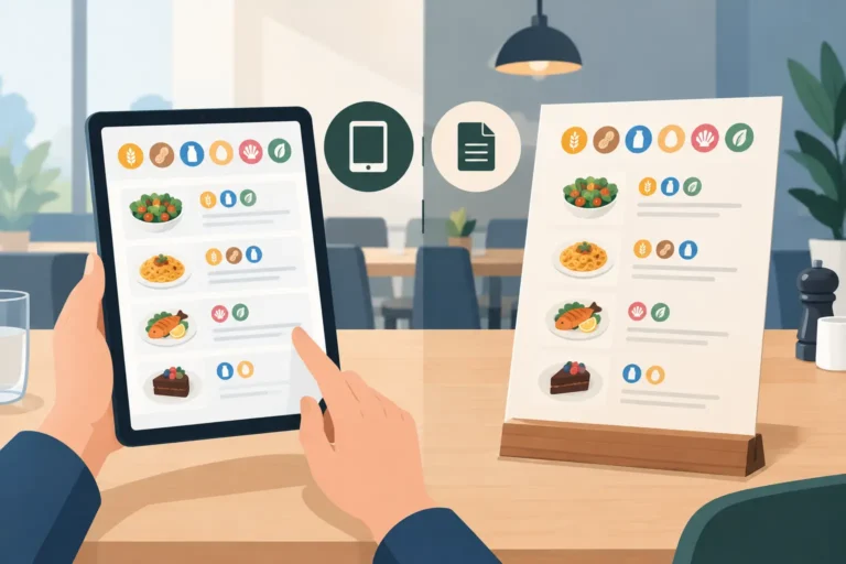 Allergeni digitali vs cartacei per il locale