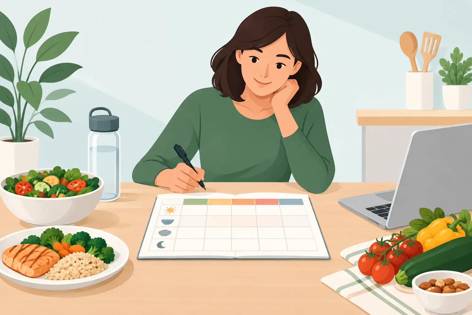 Come programmare il menu pranzo settimanale